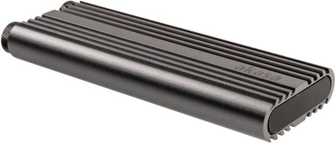 Actual product image Akasa external M.2 NVMe enclosure, USB 3.2, aluminium (M.2)