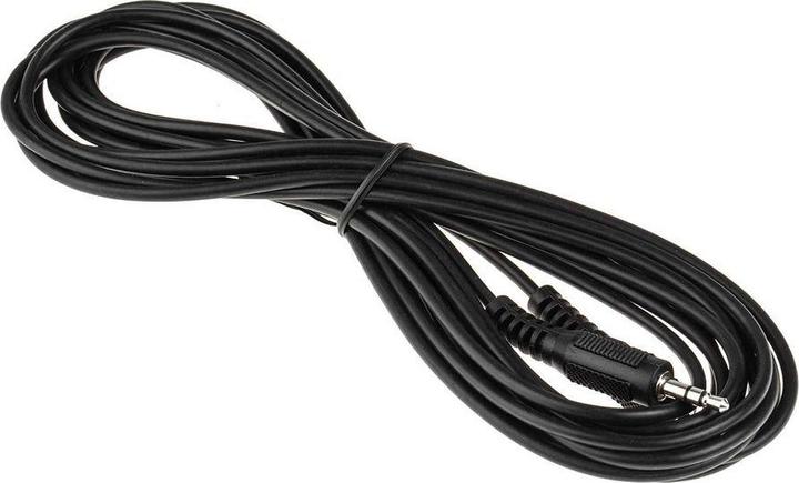 Image du produit Rs Pro Câble auxiliaire, jack stéréo 3,5 mm / jack stéréo 3,5 mm femelle L. 5m noir (5 m, Jack 3,5 mm (AUX))