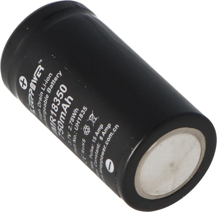 Immagine prodotto Keeppower Akku IMR18350 (1 pz., 18350, 750 mAh)