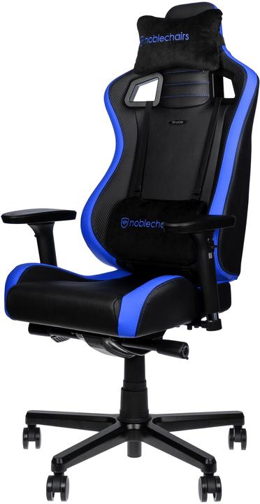 Produktbild noblechairs EPIC Compact Gaming Stuhl - schwarz/carbon/blau
