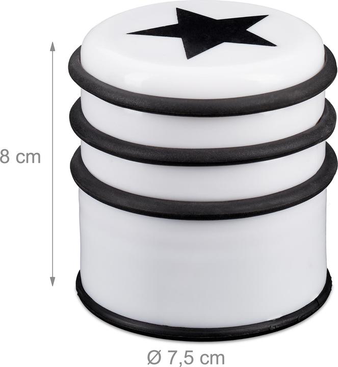 Relaxdays 3x door stop (3 Piece, 7.5 x 7.5 x 8 cm)
