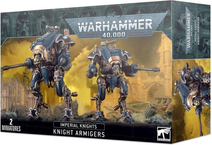 Games Workshop Warhammer 40.000 - Imperial Knights Knight Armigers (Kunststoff)