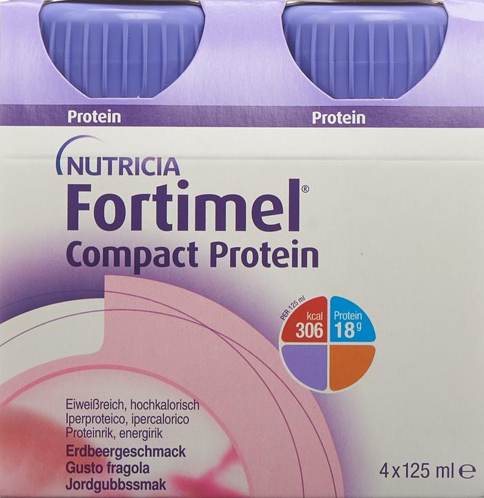 Produktbild Fortimel Compact Protein Erdbeere (Erdbeer, 4 x)