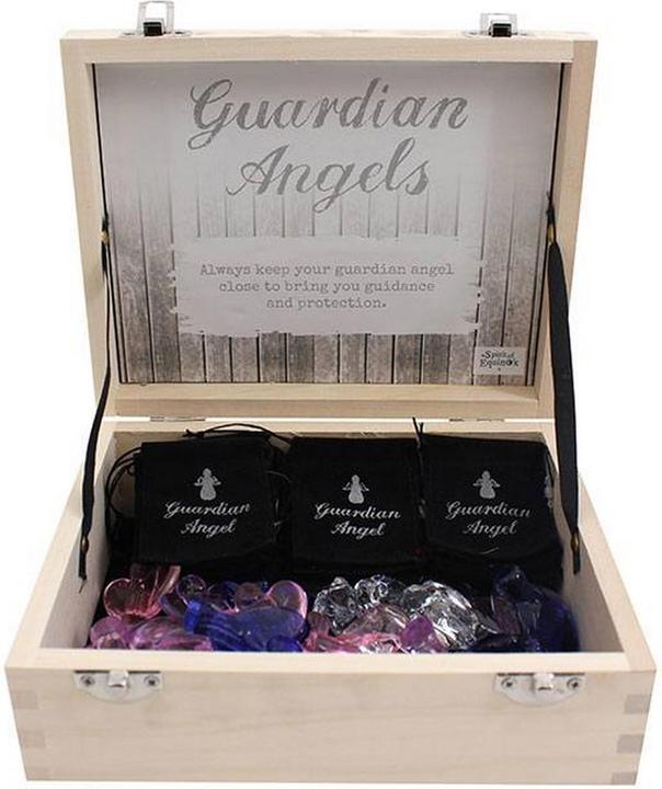 Actual product image Something Different Glass guardian angel figurines (box with 24 pieces) (20 x 20 x 16 cm)