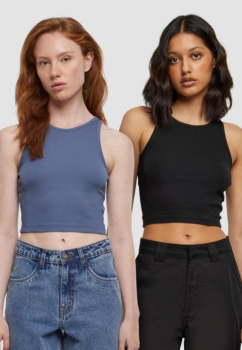 Produktbild Urban Classics Ladies Cropped Rib Top 2-Pack - 19707 (M)