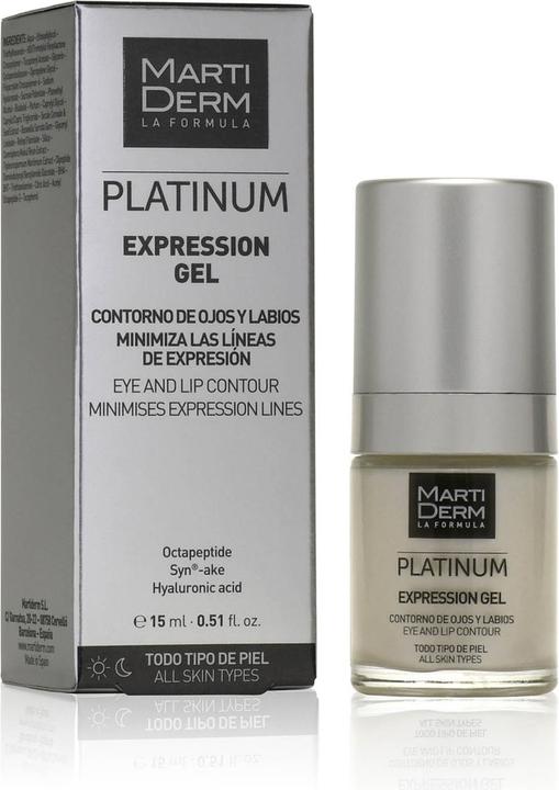Image du produit Martiderm PLATINUM EXPRESSION eyes & lips contour gel 15 ml (Gel, 15 ml, Jour + nuit)
