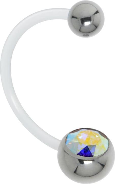 Bijouteria Schwangerschaftspiercing (Bioplast, Edelstahl, Kristall)