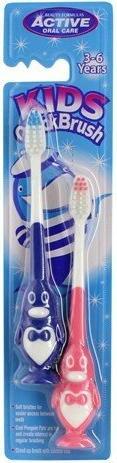 Image du produit Beauty Formulas Active Oral Care - Kids Quick Brush 3-6 Years Toothbrushes For Children Penguin 2 Pcs. (2 x)