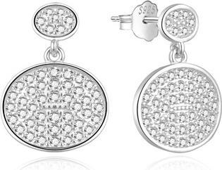 Moiss Modern silver earrings with cubic zircons E0002555 (L)