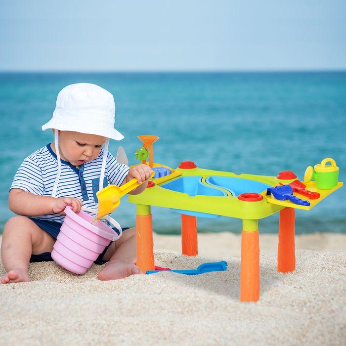 Produktbild Swisshandel24 Kinder Sand- und Wasserspieltisch matschtisch kinder outdoor Spieltisch Outdoor Kinder Sandtisch mit