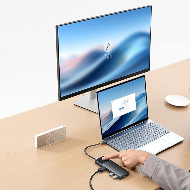 Actual product image Baseus USB-C Hub (USB-C, 9 Ports)