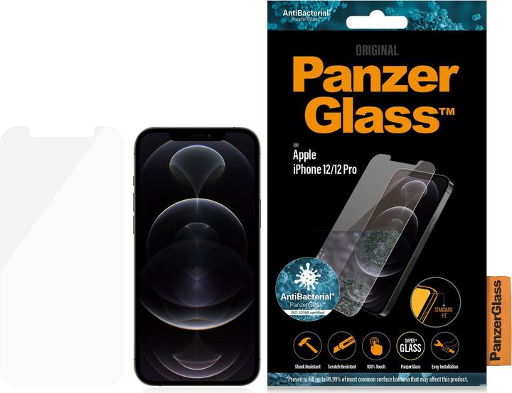 Actual product image PanzerGlass Screen Protector (1 Piece, Apple iPhone 12, Realme 12 Pro+)