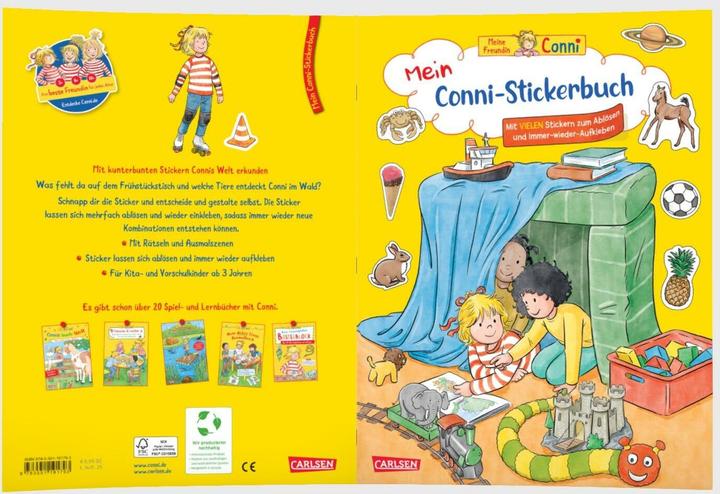 Actual product image Conni Yellow Series (activity book): My Conni sticker book