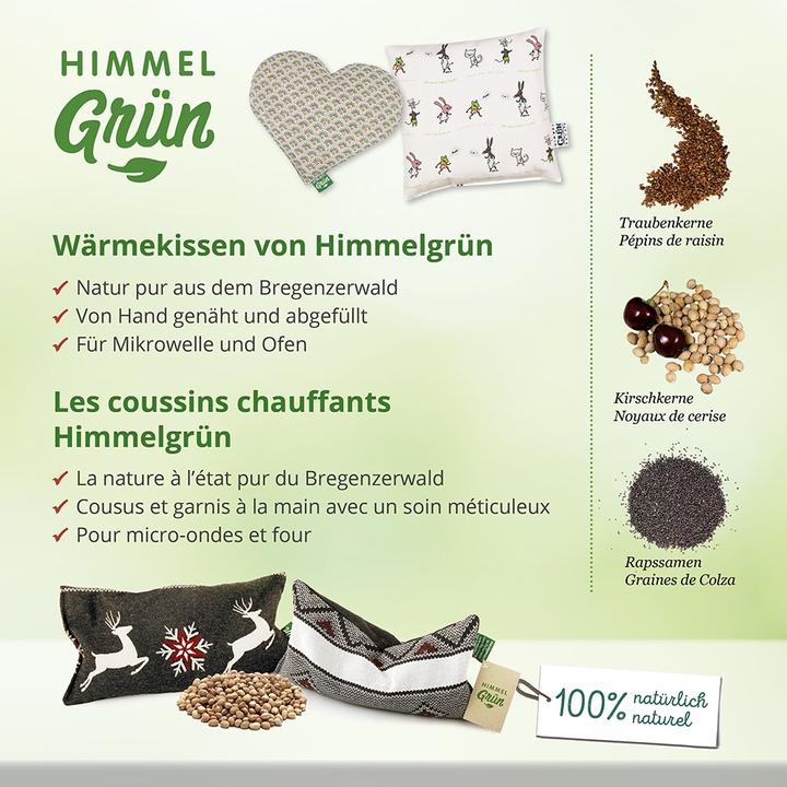 Actual product image Himmelgrün Kirschkernkissen 30x20cm Blütenstern (30 x 20 cm)