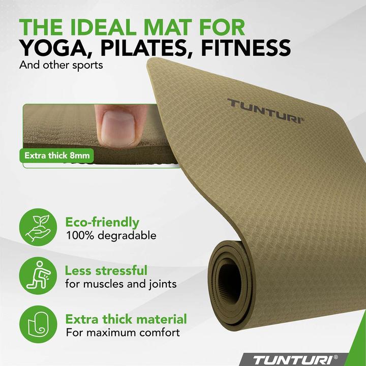 Image du produit Tunturi TPE Yogamatte Rutschfest 8 mm (8 mm)