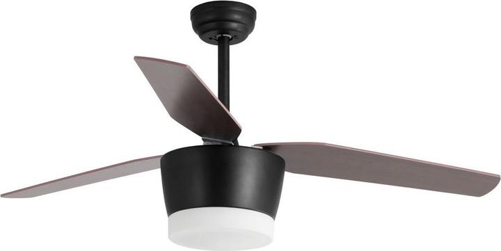Actual product image Nova Luce MONSOON LED fan black 18W warm white 38-51x132cm 5260251