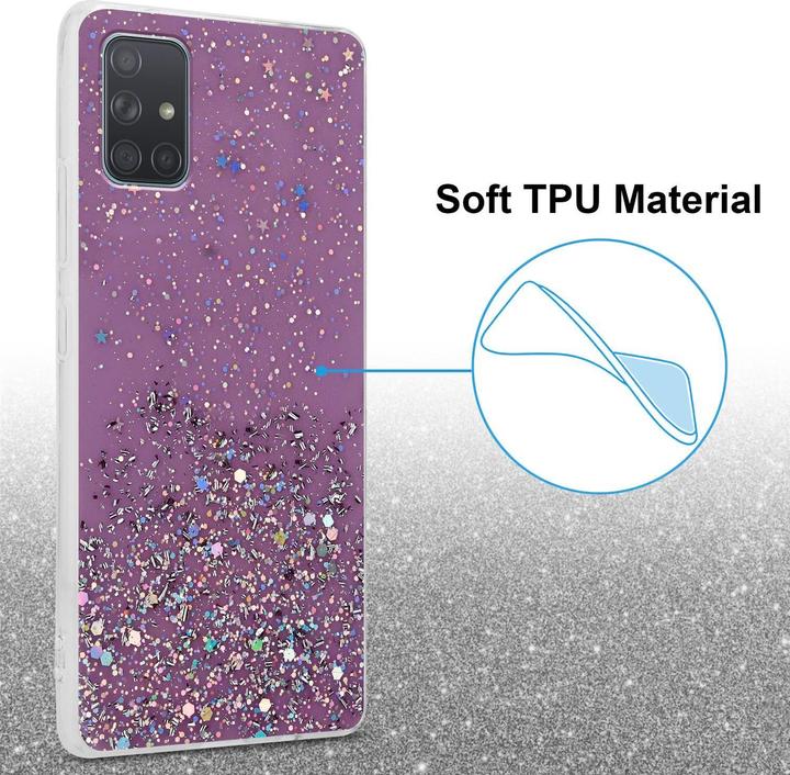 Image du produit Cadorabo Couverture TPU paillettes scintillantes (Samsung Galaxy A71)