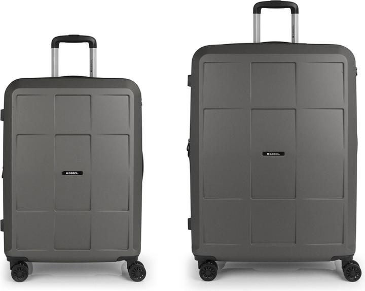 Actual product image Gabol Montreal 4-wheel suitcase set, 2-piece with expansion fold (181 l, XL (from 140l))
