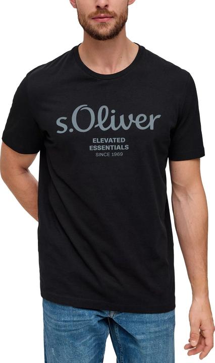 Produktbild S.Oliver T-Shirt Casual Bequem sitzend Logo T-Shirt (S)