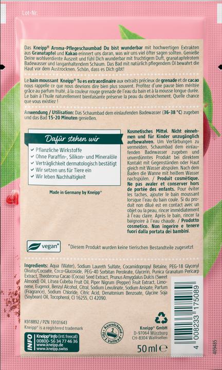 Actual product image Kneipp You are wonderful (50 ml, Bubble bath)