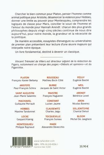 Produktbild Eloge de la politique : les grandes oeuvres, de Platon à Soljenitsyne (Französisch, Bellamy F.-X., Bastié E., Baverez N., 2020)