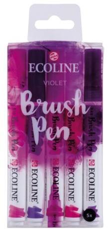 Actual product image Royal Talens Brush Pen Set of 5 Violet (Violet, 5 x)