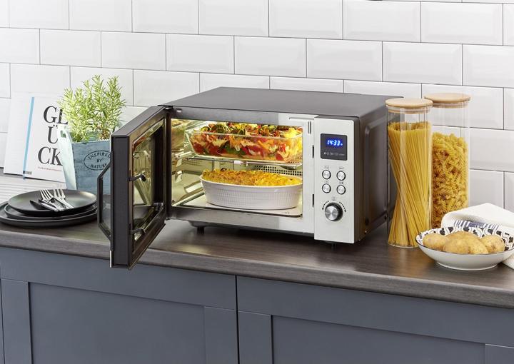 Actual product image Severin Microwave w/MW7777 plate 900 watts 25 l - Steel (29070) (25 l)
