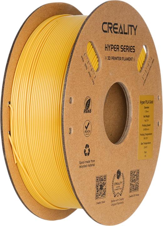 Actual product image Creality Hyper 1.75mm PLA 3D Printing Filament 1kg (PLA, 1.75 mm, 1000 g, Gold)