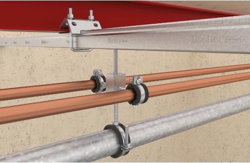 Actual product image Fischer Articulated pipe clamp