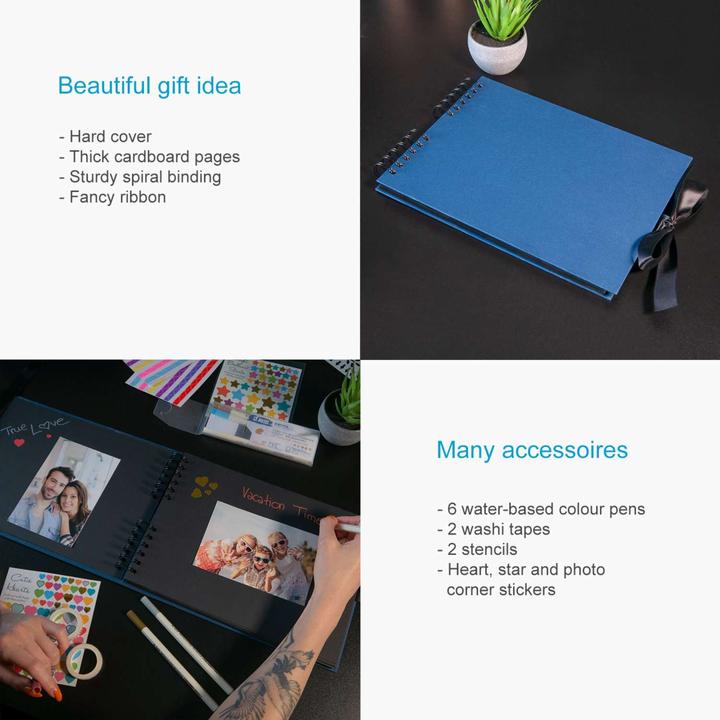 Actual product image Intirilife Photo album to design yourself with spiral binding
