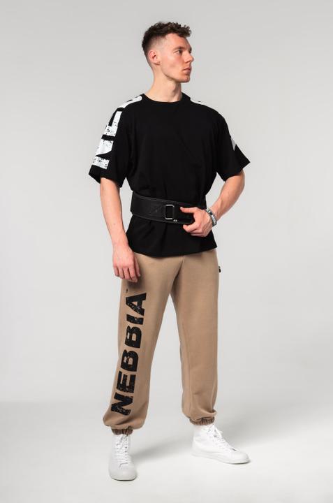 Actual product image Nebbia Baggy Style Sweatpants mit Taschen Gym Bro 365 - light brown (M)