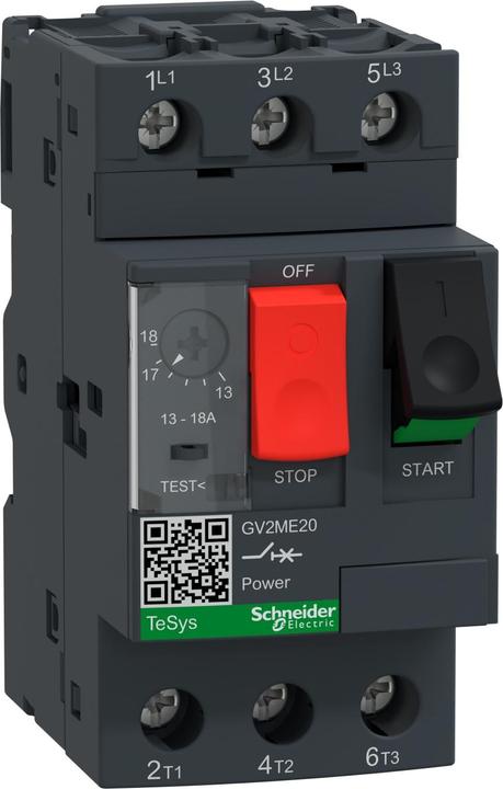 Immagine prodotto Schneider Electric Protezione motori GV2ME 13-18A FLC