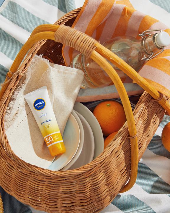 Actual product image NIVEA Sun UV Face Anti-Age Q10 (Sun cream face, SPF 50, 50 ml, 67.51 g)