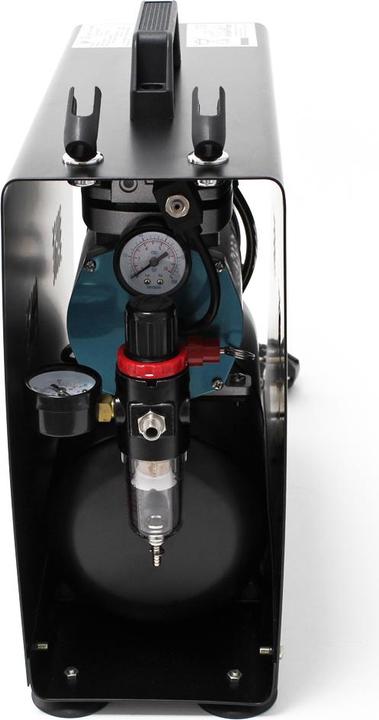 Image du produit Wiltec Compresseur Aérographe AF196AW Réservoir air Piston 2 cylindres 6bar Interrupteur 2 étapes