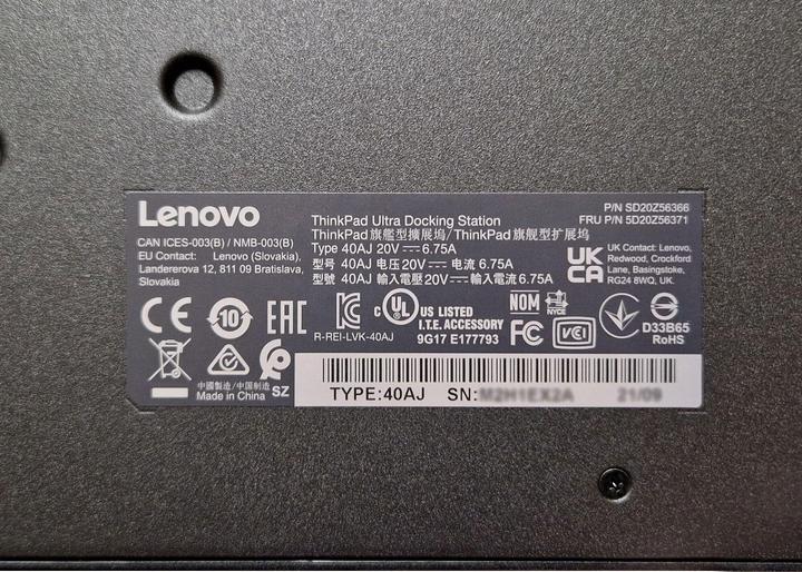 Immagine prodotto Lenovo ThinkPad Ultra (Porta di attracco (proprietaria), 6 Porti)