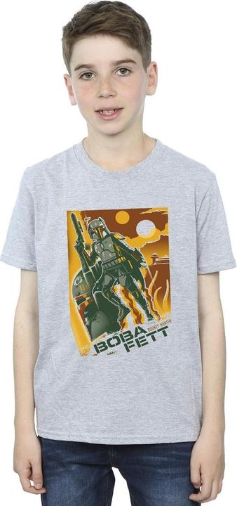 Immagine prodotto Star Wars Boba Fett Collage Maglietta Ragazzi (140, 146)