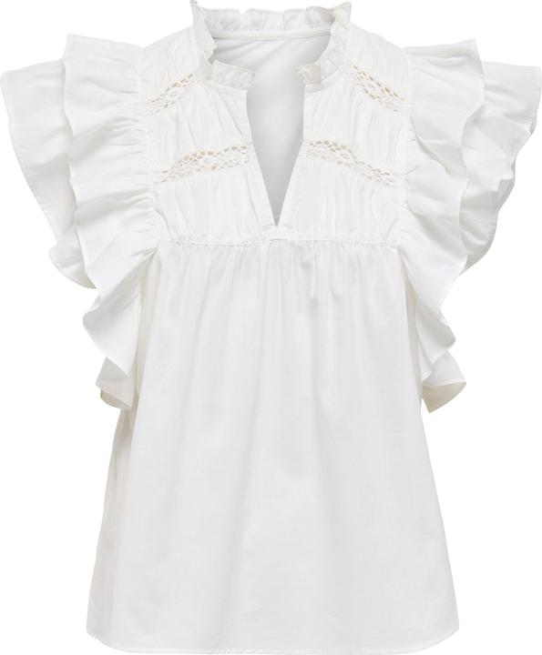Only Onlsunny Life Capsl Frill Top Wvn Noos