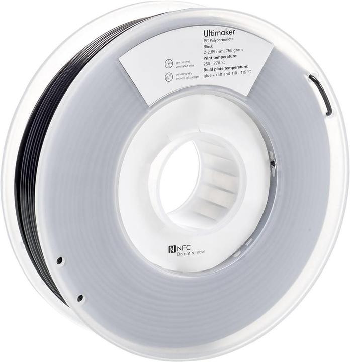 Produktbild Ultimaker Filament (PC, 2.85 mm, 750 g, Schwarz)