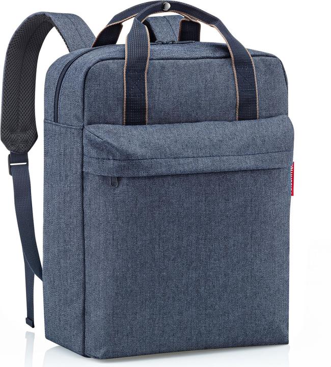 Actual product image reisenthel Backpack Allday M Herringbone Dark Blue (15 l)