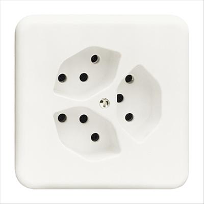 Actual product image Feller Triple socket type 13