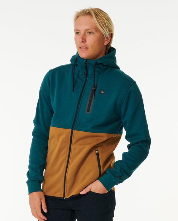 Actual product image Rip Curl Anti Series - Sweatshirt mit durchgehendem Reissverschluss „Departed“ (S)