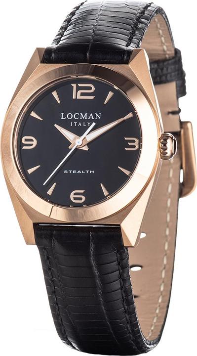 Immagine prodotto Locman Orologio da donna Stealth Lady nero/rosé PVD Ref. 0804 (Orologio con pietra preziosa)