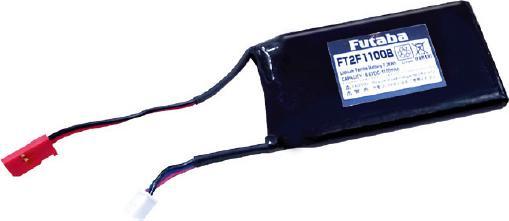 Actual product image Futaba FT2F1100B LiFe Battery 6.6V 1100mAh (6.60 V, 1100 mAh)