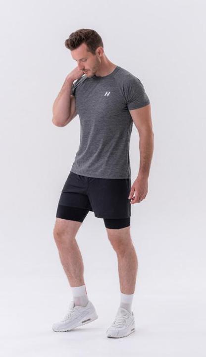 Image du produit Nebbia T-shirt sport léger "Grey" 325 gris foncé (XL)