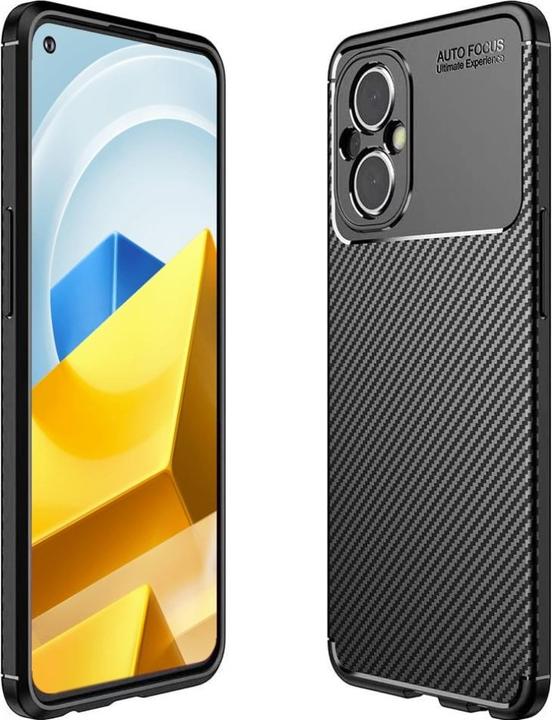 Produktbild Screenguard Xiaomi Poco M5 Hülle Carbon Design TPU Case (Xiaomi Poco M5)