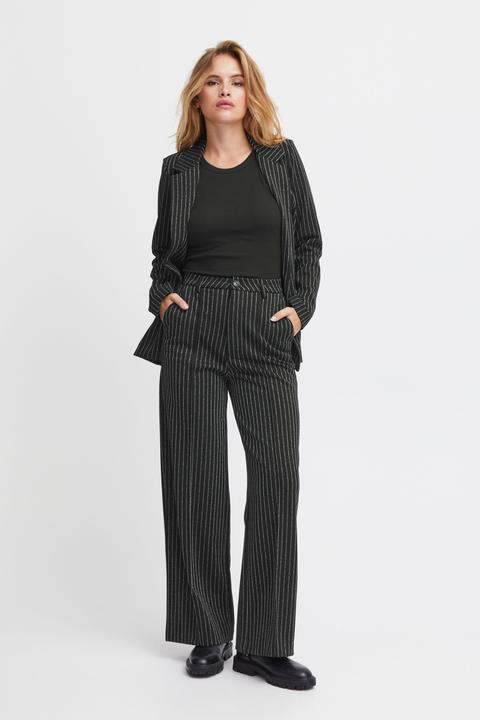 Actual product image Pulz Jeans Pulz - PZKIRA LUREX HW Pants Wide Leg - Trousers - 50207741 (XXL)