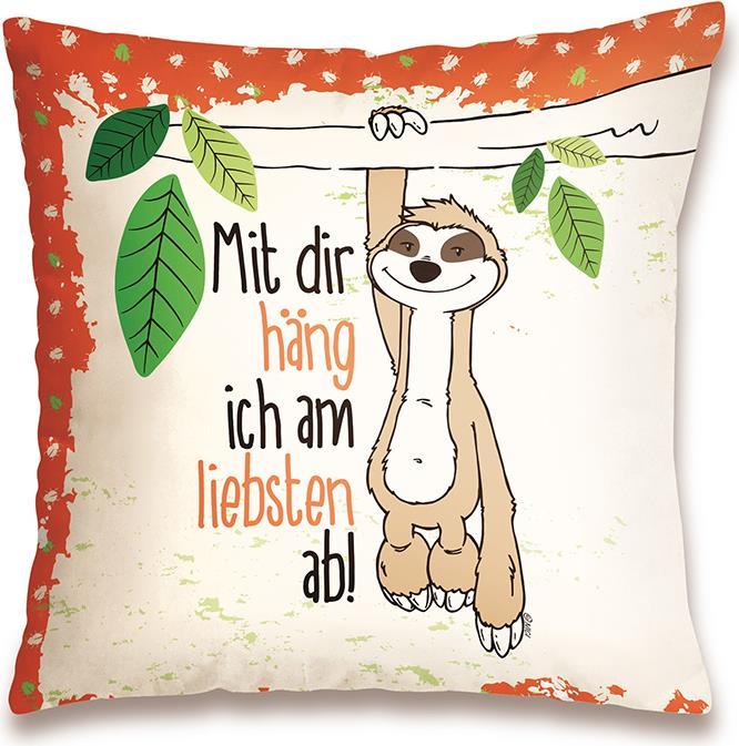 Produktbild NICI Faultier „Mit dir häng ich am liebsten ab“ (37 x 37 cm)