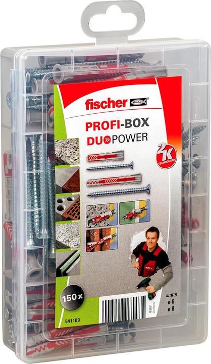 Fischer Meister-Box DUOPOWER con viti 50x6/.5x40 30x8/5x60 (160 pz.)