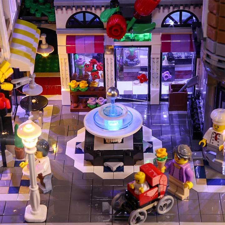 Produktbild BrickBling LED Licht Set für LEGO - Creator Expert - Stadtleben (10255) inkl. Fernbedienung
