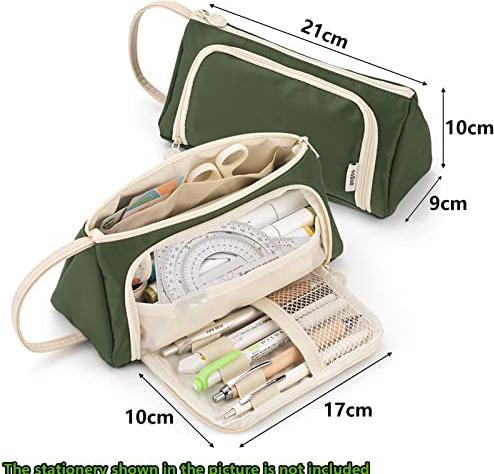 Immagine prodotto Only-Bags.Store Astuccio per matite astuccio per matite per adolescenti di grande capacità per la scuola e l'ufficio